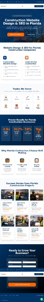 Construction Website Design & SEO